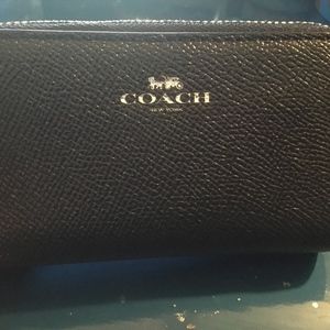 Black Leather Coach Wallet